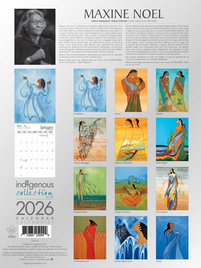Maxine Noel 2026 Calendar Indigenous Collection