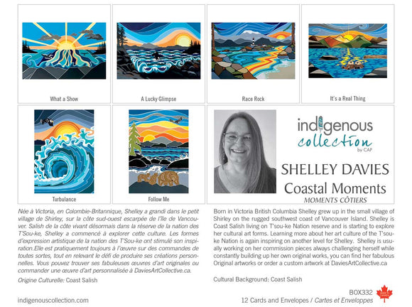 Coastal Moments boxed note cards by artist SHelley Davies