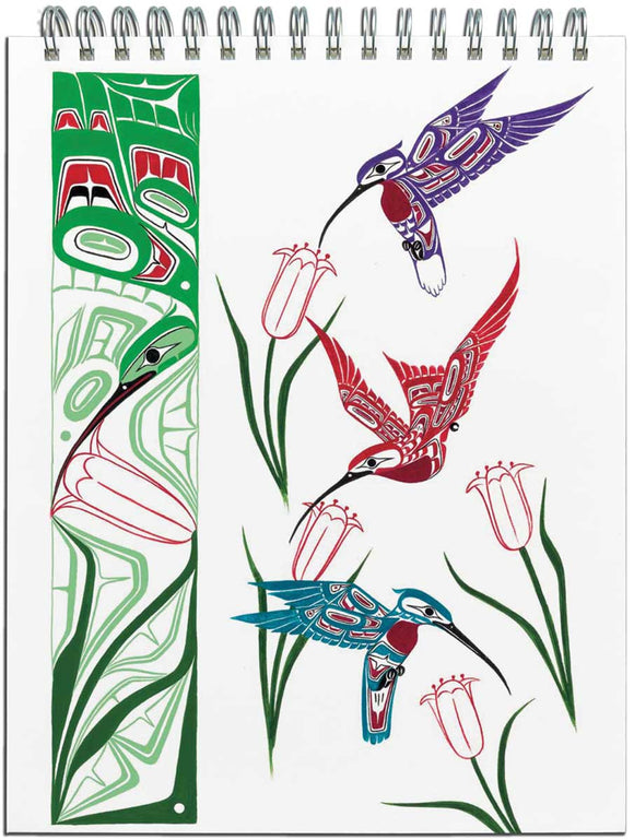 Hummingbird Design sketchbook by artist Richard Shorty