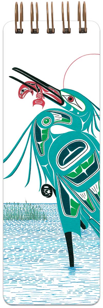 Green Heron Lined Note Pad – Indigenous Collection