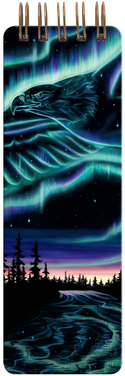 Sky Dance - Eagle Over the Sky lined note pad by artist Amy Keller-Rempp