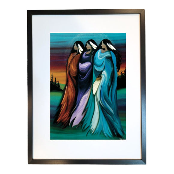 Three Sisters - large framed and matted print