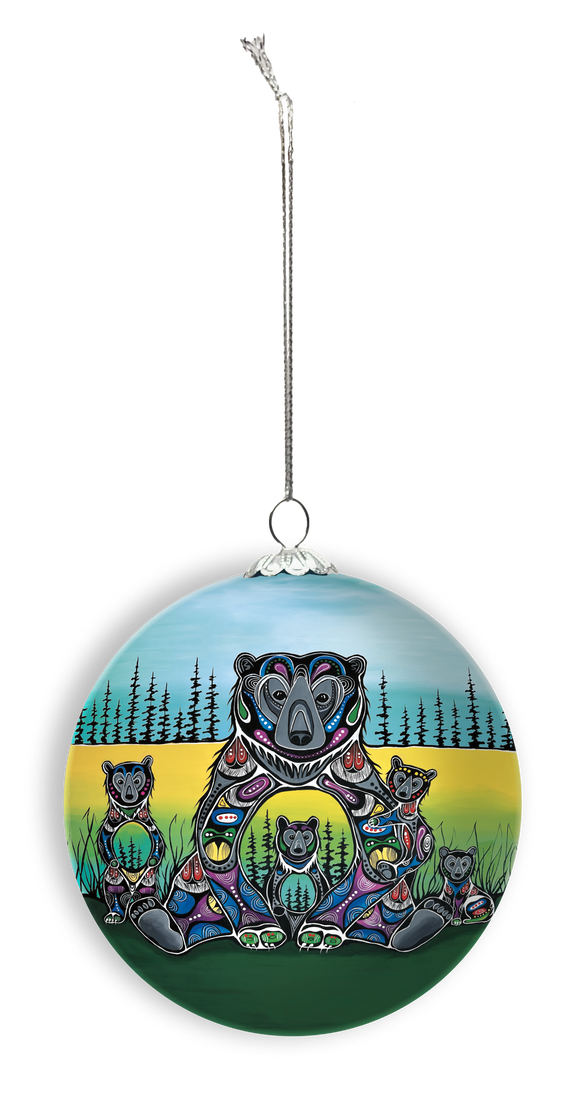 Bear Medicine Glass Ornament