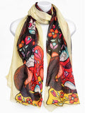 The Offering Eco Scarf by artist Jackie Traverse