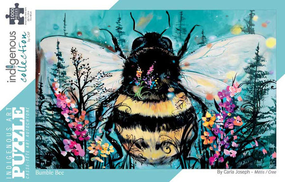 Bumble Bee 1000 piece puzzle by artist Carla Joseph