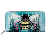 Bumble Bee Embossed Wallet by artist Carla Joseph. Indigenous Collection.