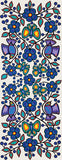 White Floral Garden Eco Scarf by artist Jim Oskineegish