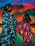 Mother & Daughter Diamond Art Kit by artist Betty Albert. Indigenous Collection.