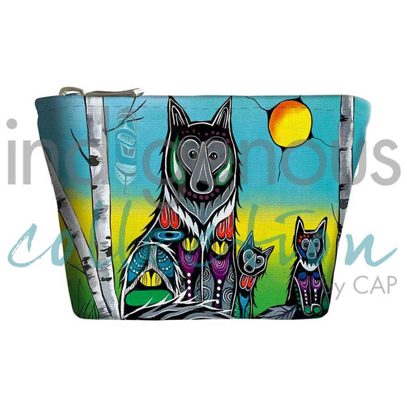 Wolf Family Coin Purse by artist Jessica Somers