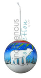 Bright Polar Nights Glass Ornament by artistJeffrey Red George
