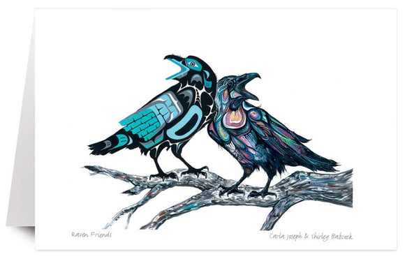 Raven Friends by artist Shirley Babcock - Coast Salish/Kwakwaka'wakw.