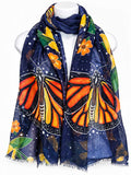 Monarch Butterfly Eco Scarf by artist Marissa Indoe