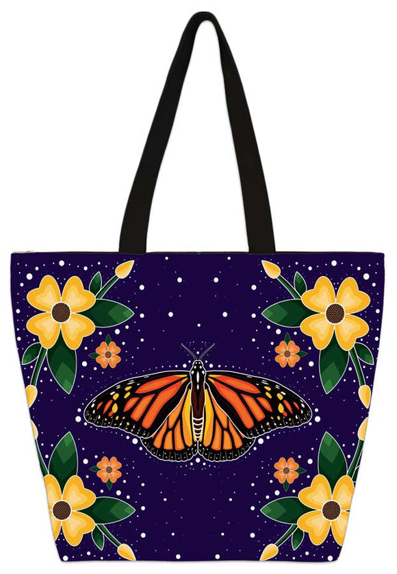 Monarch Butterfly Tote Bag by artist Marissa Indoe