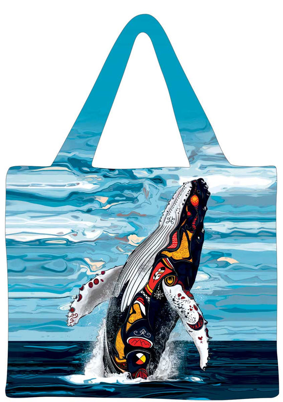 Spirit Whale Reusable Shopping Bag by artist Stephanie White