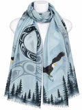 Eagle Moon Eco Scarf by artist Shelley Davies