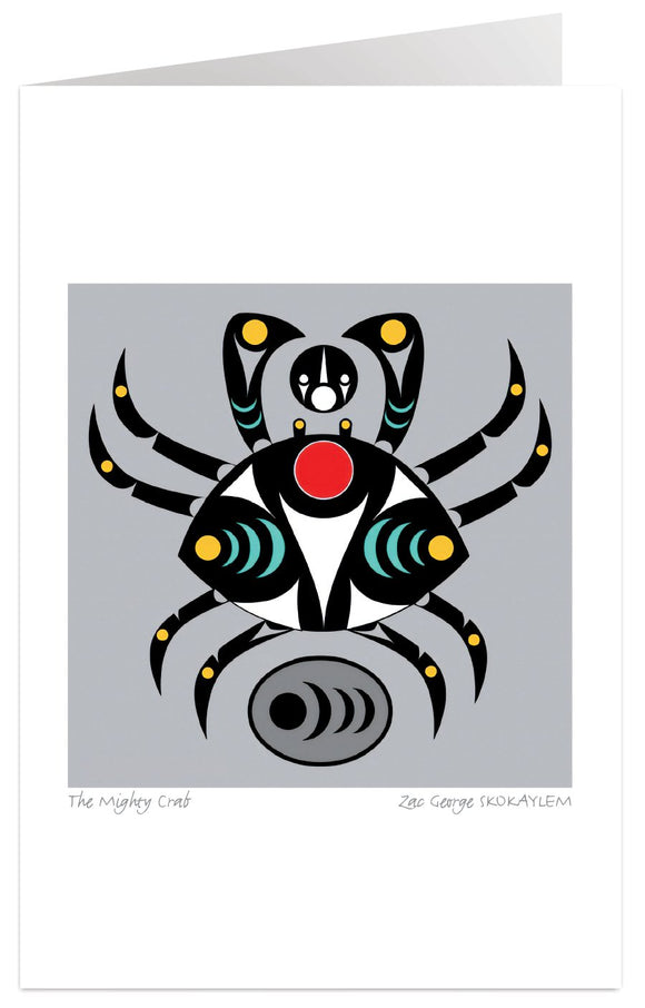 The Mighty Crab by artist Zac George SKOKAYLEM – Indigenous Collection
