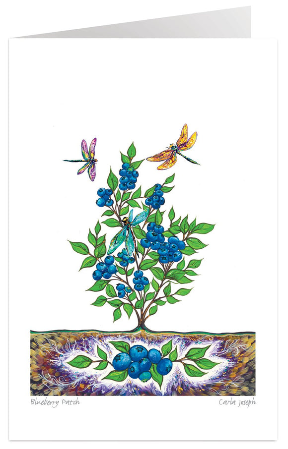 Blueberry Patch by artist Carla Joseph – Indigenous Collection