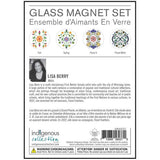 Lisa Berry Glass Magnets Set