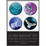  Glass Magnets Set by artist Jessica McCallum-Miller (Hlox Majagalee). Indigenous Collection.