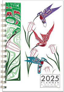 Hummingbird design weekly planner by artist Richard Shorty
