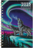 Sky Dance - Wolf Song weekly planner by artist Amy Keller-Rempp