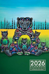 Bear Medicine 2026 planner by artist Jessica Somers