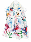 Garden of Hummingbirds Eco Scarf by artist Richard Shorty