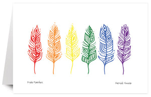 Pride Feathers- 9" x 6" Art Card