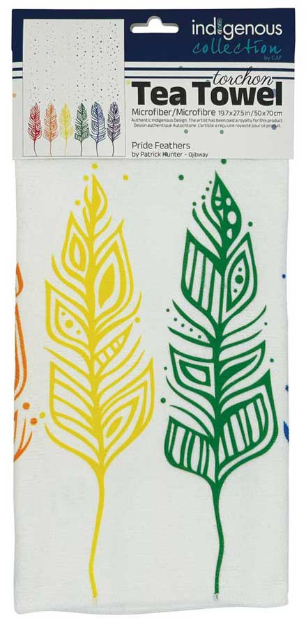 Pride Feathers Microfiber Tea Towel