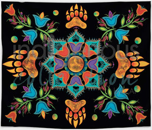 Revelation fleece blanket by artist Tracey Metallic