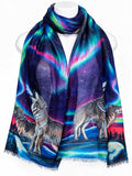Sky Dance - Wolf Song Eco Scarf by artist Amy Keller-Rempp