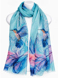 Hummingbird Feathers Eco Scarf by artist Carla Joseph
