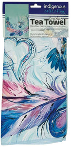 Hummingbird Feathers Microfiber Tea Towel