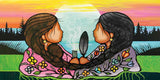 Sharing Knowledge beach/bath towel by artist Jackie Traverse