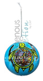 Prayers for Turtle Island Glass Ornament by artistJackie Traverse