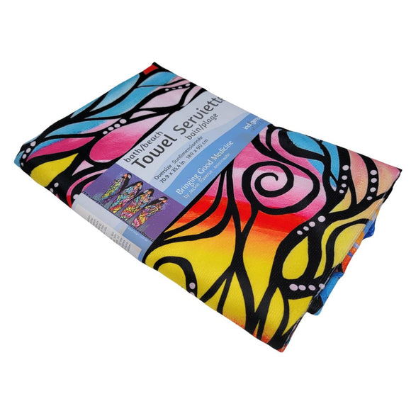 Bringing Good Medicine Microfiber Beach/Bath Towel