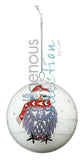 Owl Glass Ornament by artistAngela Kimble