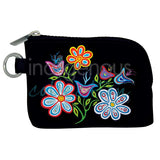 Happy Flower Pocket Wallet by artist Patrick Hunter - Ojibway