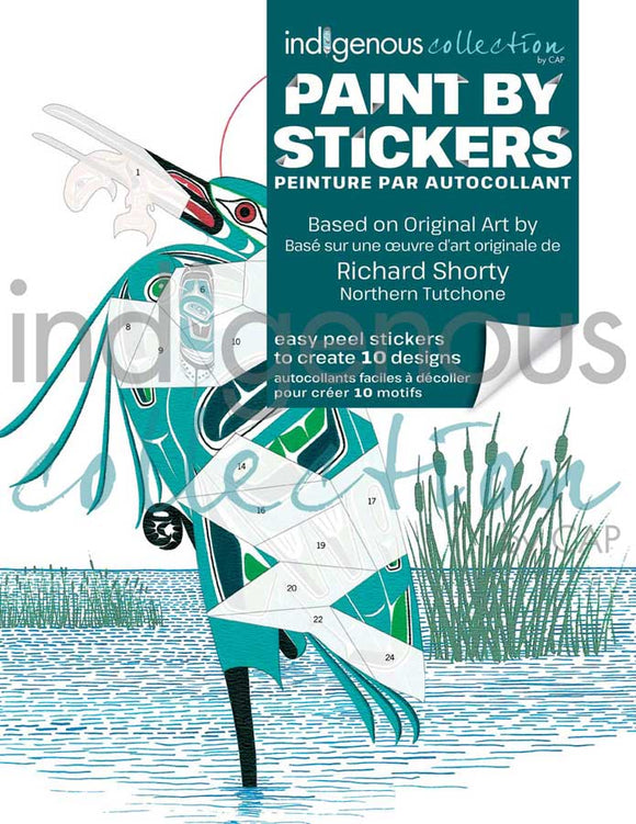 Sticker book featuring artist Richard Shorty