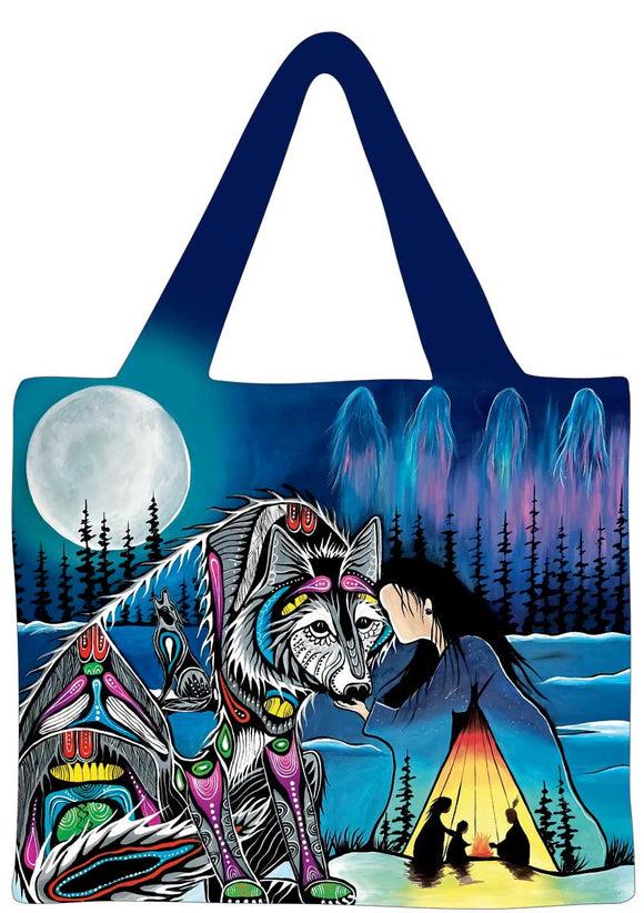 Janaury Moon reusable shopping bag by artist Jessica Somers