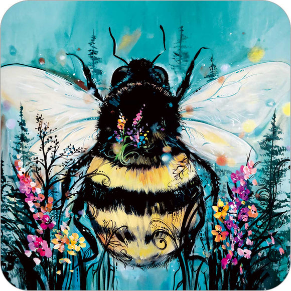 Bumble Bee coasters by artist Carla Joseph