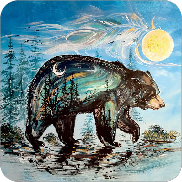 A Bear's Journey coasters by artist Carla Joseph