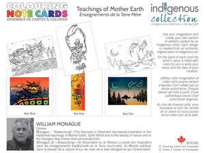 William Monague Teachings Of Mother Earth - Colouring Boxed Note Cards