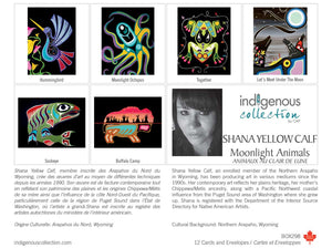 Moonlight Animals boxed note cards by Shana Yellow Calf