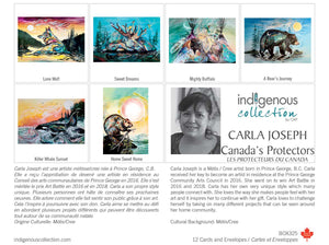 Canada's Protectors boxed note cards by artist Carla Jospeh