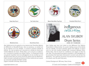 Drum Series boxed note cards by artist Alan Syliboy