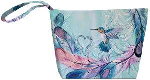 Hummingbird Feathers small tote bag by artist Carla Jospeh