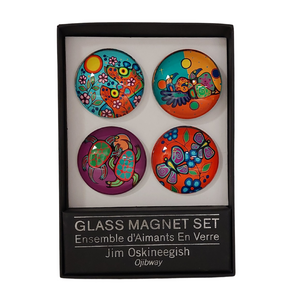 Jim Oskineegish Large Glass Magnet Set