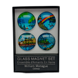 William Monague Large Glass Magnet Set