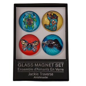 Jackie Traverse Large Glass Magnet Set